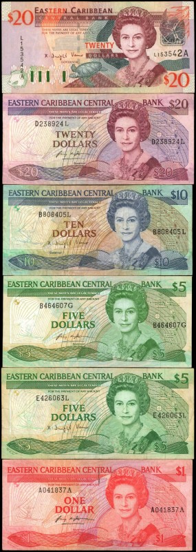 EAST CARIBBEAN STATES

EAST CARIBBEAN STATES. Lot of (6) Eastern Caribbean Cen...