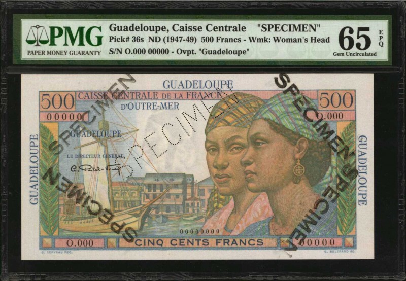 GUADELOUPE

GUADELOUPE. Caisse Centrale de la France D'Outre-Mer. 500 Francs, ...