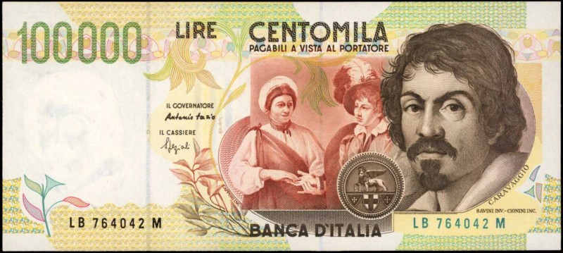 ITALY

ITALY. Banca D'Italia. 100000 Lire, 1994. P-117a. Uncirculated.

Esti...