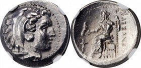 Alexander III (the Great), 336-323 B.C

MACEDON. Kingdom of Macedon. Alexander III (the Great), 336-323 B.C. AR Drachm (4.13 gms), Sardes Mint, ca. ...