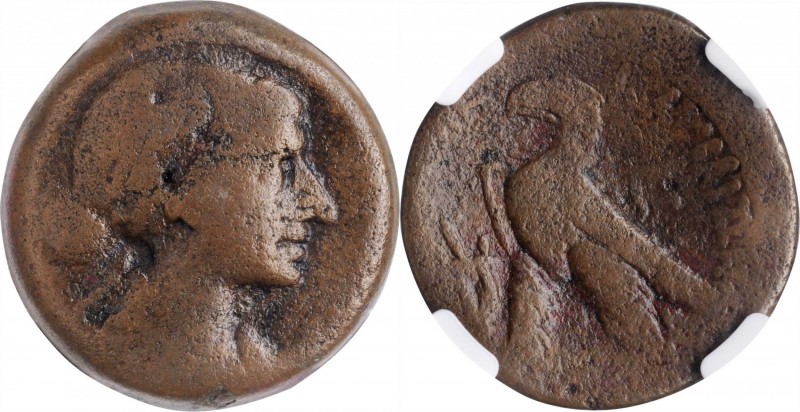 Cleopatra VII Thea, 51-30 B.C

PTOLEMAIC EGYPT. Kleopatra VII Thea Neotera, 51...