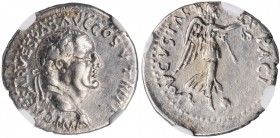 Vespasian, A.D. 69-79

VESPASIAN, A.D. 69-79. AR Denarius, Ephesus Mint, A.D. 74. NGC Ch VF. Brushed.

RIC-853; RSC-277. Obverse: Laureate head ri...