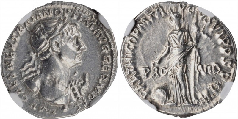 Trajan, A.D. 98-117

TRAJAN, A.D. 98-117. AR Denarius (3.20 gms), Rome Mint, A...