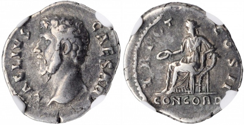 Aelius as Caesar, A.D. 136-138

AELIUS AS CAESAR, A.D. 136-138. AR Denarius (3...