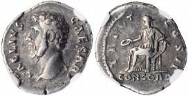 Aelius as Caesar, A.D. 136-138

AELIUS AS CAESAR, A.D. 136-138. AR Denarius (3.35 gms), Rome Mint, A.D. 137. NGC VF, Strike: 4/5 Surface: 4/5.

RI...