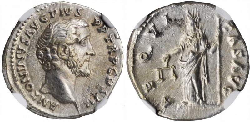 Antoninus Pius, A.D. 138-161

ANTONINUS PIUS, A.D. 138-161. AR Denarius, Rome ...