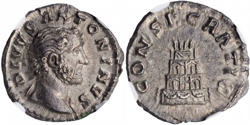 Antoninus Pius, A.D. 138-161

DIVUS ANTONINUS PIUS, Died A.D. 161. AR Denarius...