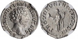 Marcus Aurelius, A.D. 161-180

MARCUS AURELIUS, A.D. 161-180. AR Denarius (3.48 gms), Rome Mint, A.D. 161-162. NGC Ch AU, Strike: 5/5 Surface: 5/5....