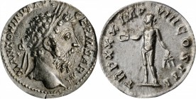 Marcus Aurelius, A.D. 161-180

MARCUS AURELIUS, A.D. 161-180. AR Denarius, Rome Mint, A.D. 175-176. ANACS AU 55.

RIC-353; RSC-929. Obverse: Laure...