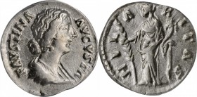 Faustina Junior (Daughter of Antoninus Pius & Wife of Marcus Aurelius)

FAUSTINA JUNIOR (DAUGHTER OF ANTONINUS PIUS & WIFE OF MARCUS AURELIUS). AR D...