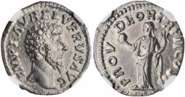 Lucius Verus, A.D. 161-169

LUCIUS VERUS, A.D. 161-169. AR Denarius, Rome Mint, A.D. 162. NGC AU. Brushed.

RIC-482 (Aurelius); RSC-155. Obverse: ...