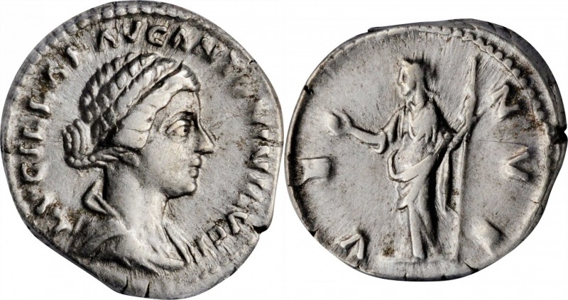 Lucilla, Augusta A.D. 164-182

LUCILLA (WIFE OF LUCIUS VERUS). AR Denarius, Ro...