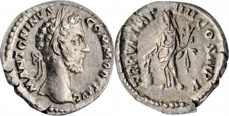 Commodus, A.D. 177-192

COMMODUS, A.D. 177-192. AR Denarius, Rome Mint, A.D. 1...