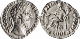 Commodus, A.D. 177-192

COMMODUS, A.D. 177-192. AR Denarius, Rome Mint, A.D. 186. ANACS EF 45.

RIC-131; RSC-150. Obverse: Laureate head right; Re...