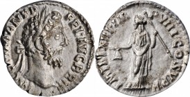 Commodus, A.D. 177-192

COMMODUS, A.D. 177-192. AR Denarius, Rome Mint, A.D. 188. ANACS AU 50.

RIC-168; RSC-542. Obverse: Laureate head right; Re...