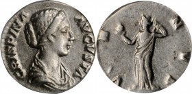 Crispina, A.D. 178-182

CRISPINA (WIFE OF COMMODUS). AR Denarius, Rome Mint, struck A.D. 178-182. ANACS EF 45.

RIC-286a (Commodus); RSC-35. Obver...