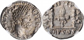 Septimius Severus, A.D. 193-211

SEPTIMIUS SEVERUS, A.D. 193-211. AR Denarius (3.22 gms), Rome Mint, A.D. 193. NGC AU, Strike: 4/5 Surface: 4/5.

...