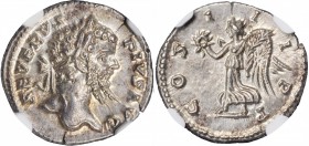 Septimius Severus, A.D. 193-211

SEPTIMIUS SEVERUS, A.D. 193-211. AR Denarius (3.09 gms), Laodicea ad Mare Mint, A.D. 202. NGC MS, Strike: 5/5 Surfa...