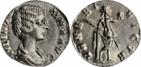 Julia Domna (Wife of Septimius Severus)

JULIA DOMNA (WIFE OF SEPTIMIUS SEVERUS). AR Denarius, Rome Mint, ca. A.D. 193-196. ANACS AU 50.

RIC-536 ...