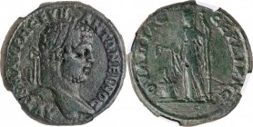 Caracalla, A.D. 198-217

CARACALLA, A.D. 198-217. Thrace, Serdica. AE 30mm, A.D. 198-217. NGC VF. Smoothing.

cf. Varbanov-2333. Obverse: Laureate...