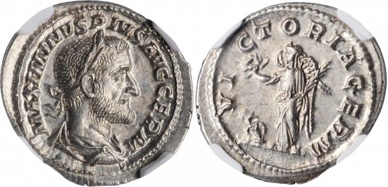 Maximinus I, A.D. 235-238

MAXIMINUS I, A.D. 235-238. AR Denarius, Rome Mint, ...