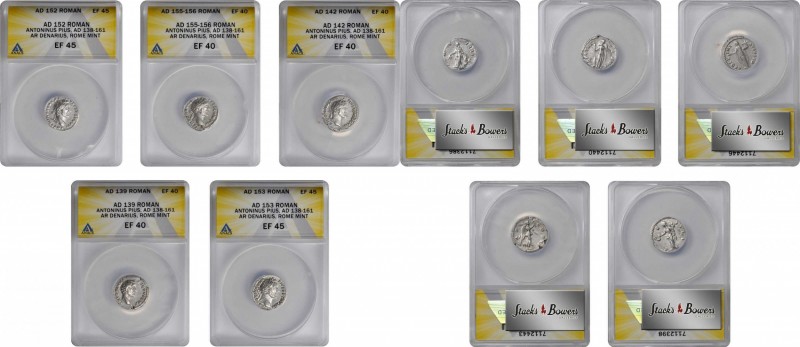 MIXED LOTS

MIXED LOTS. Quintet of Silver Denarii (5 Pieces), Antoninus Pius, ...