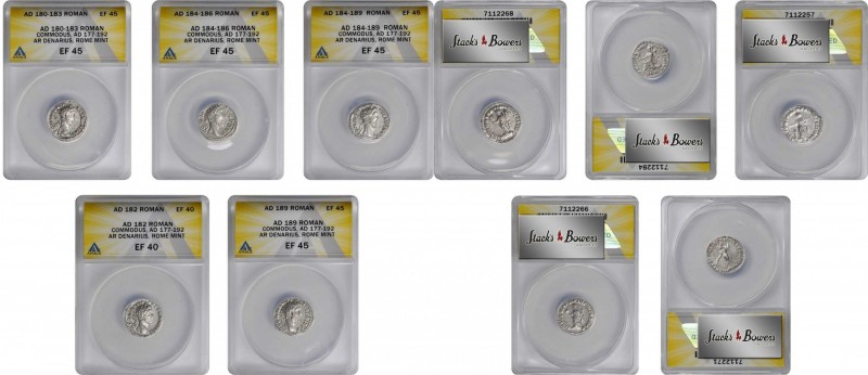 MIXED LOTS

MIXED LOTS. Quintet of Silver Denarii (5 Pieces), Commodus, A.D. 1...