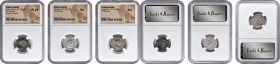 MIXED LOTS

MIXED LOTS. Trio of Silver Denarii (3 Pieces), Clodius Albinus to Elagabalus, A.D. 193-222. All NGC Certified.

Emanating from the Sev...