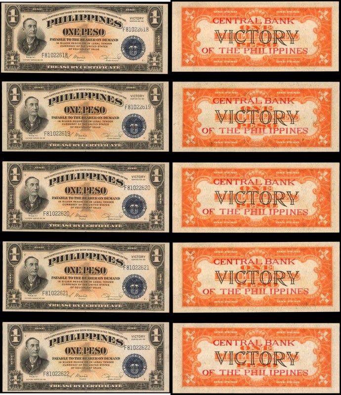 PHILIPPINES

PHILIPPINES. Lot of (9) Mixed Banks. 1 & 100 Peso, Mixed Dates. P...