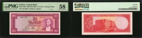 TURKEY

TURKEY. Central Bank. 2 1/2 Lira, 1930 (ND 1957). P-152a. PMG Choice About Uncirculated 58.

Printed by TDLR. Watermark of K. Ataturk.

...