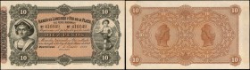 URUGUAY

URUGUAY. Banco de Londres y Rio de la Plata. 10 Pesos, 1883. P-S242r. Remainder. About Uncirculated.

Estimate: $30.00- $50.00