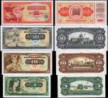 YUGOSLAVIA

YUGOSLAVIA. Lot of (4) Narodna Banka Federativne Narodne Republike Jugoslavije. 5, 10, 50 & 100 Dinar, 1965. P-77s, 78s, 79s & 80s. Spec...