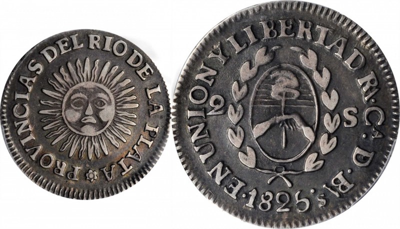 ARGENTINA

ARGENTINA. La Rioja. 2 Soles, 1825-RA CA. PCGS VF-30 Gold Shield.
...