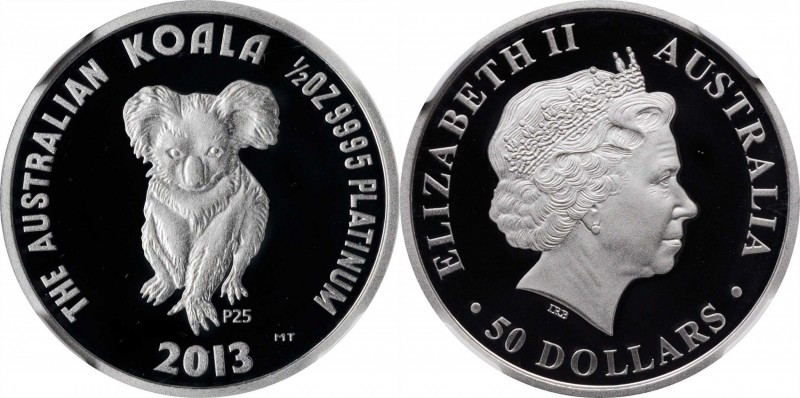 AUSTRALIA

AUSTRALIA. Platinum 50 Dollars, 2013-P. Perth Mint. NGC PROOF-70 Ul...