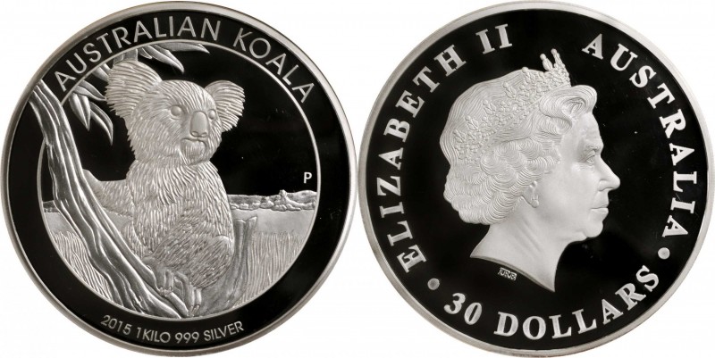 AUSTRALIA

AUSTRALIA. Silver 30 Dollars, 2015-P. Perth Mint. NGC PROOF-70 Ultr...