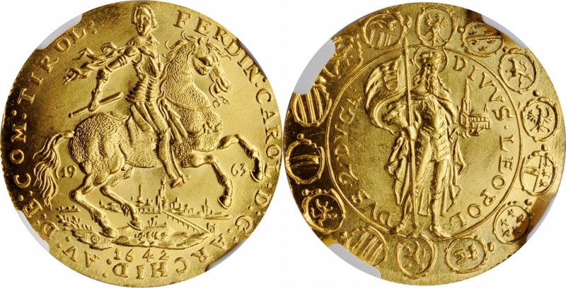 AUSTRIA

AUSTRIA. 2 Ducats, "1642" (1963). Ferdinand Karl. NGC MS-68.

KMX-M...