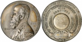 AUSTRIA

AUSTRIA. 70th Birthday of Franz von Hauer (Director of the Vienna Natural history Museum) Silver Medal, 1892. PCGS MATTE SPECIMEN-65 Gold S...