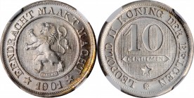 BELGIUM

BELGIUM. Silver 10 Centimes Pattern Restrike, 1901. Leopold II. NGC PROOF-67.

cf. KM-43; Bogaert-1343B1. Flemish legends. A quite attrac...