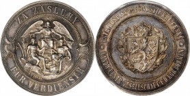 BOHEMIA

BOHEMIA. Agricultural Silver Award Medal, ND (ca. 1890). PCGS SPECIMEN-63 Gold Shield.

Hauser-3981. By I. B. Pichl. Obverse: Allegories ...