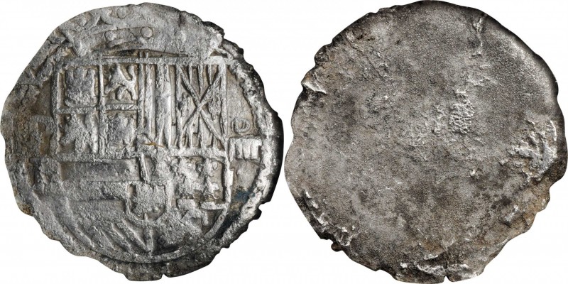 BOLIVIA

BOLIVIA. Cob 4 Reales, ND (1574-1610)-P B. Potosi Mint. Time of Phili...