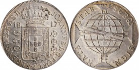 BRAZIL

BRAZIL. 960 Reis, 1817-R. Rio de Janeiro Mint. Joao as Prince Regent. PCGS MS-63 Gold Shield.

KM-307.3. Pleasantly toned and rather vibra...