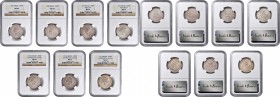 BRAZIL

BRAZIL. Septet of 1000 Reis (7 Pieces), 1907-13. All NGC Certified.

1) 1907. NGC MS-63. KM-507. 2) 1908. NGC MS-63. KM-507. 3) 1912. Bust...