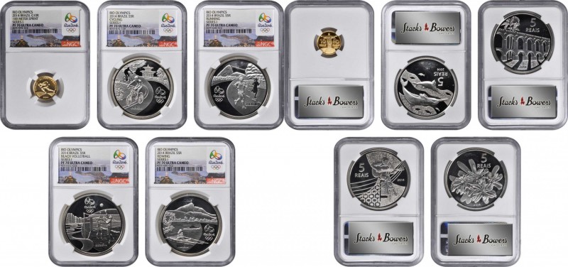 BRAZIL

BRAZIL. Rio Olympic Proof Set (5 Pieces), 2014. Series I. All NGC PROO...