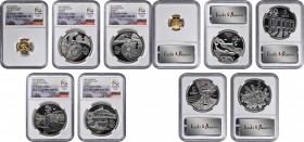 BRAZIL

BRAZIL. Rio Olympic Proof Set (5 Pieces), 2014. Series I. All NGC PROOF-70 Ultra Cameo Certified.

1) Gold 10 Reais. 100 meter sprint. 2) ...