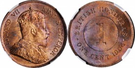 BRITISH HONDURAS

BRITISH HONDURAS. Cent, 1904. NGC MS-65 Red Brown.

KM-11. Though a light print is noted on the obverse, this robust Gem otherwi...