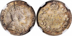 CANADA

CANADA. 5 Cents, 1907. London Mint. NGC MS-65+.

KM-13. A rather enticing minor, this Gem exudes a deep, attractive iridescence and offers...