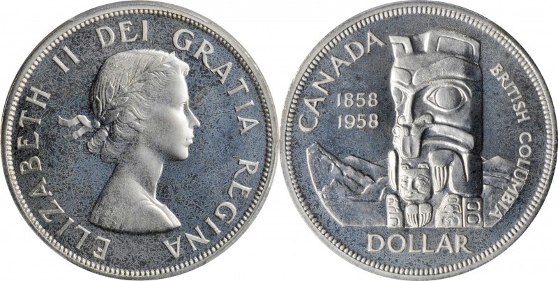 CANADA

CANADA. Dollar, 1958. Ottawa Mint. PCGS PROOFLIKE-67 Cameo Gold Shield...