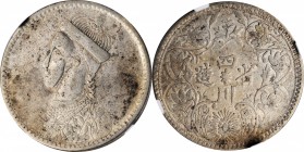 Szechuen-Tibet

CHINA. Szechuen-Tibet. Rupee, ND (1939-42). NGC EF-40.

L&M-364; KM-Y-3.3. Large bust variety with collar and vertical rosette. Ev...