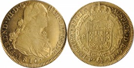 COLOMBIA

COLOMBIA. 8 Escudos, 1810-P JF. Popayan Mint. Ferdinand VII. PCGS AU-50.

Fr-61; KM-66.2; Cal-Type 21 #67. AGW: 0.875 oz. A decently str...