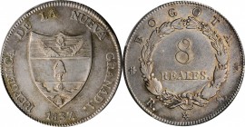 COLOMBIA

COLOMBIA. 8 Reales, 1837-BOGOTA RS. Bogota Mint. PCGS AU-50 Gold Shield.

KM-92; Restrepo-193.1. A very impressive type that is essentia...